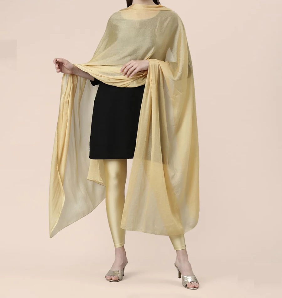 Twin Birds Shimmer Shawl - Gold Mine