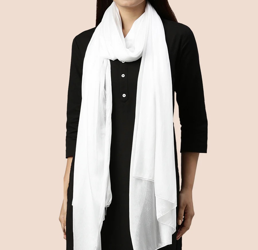 Twin Birds Shimmer Shawl - Milky Way