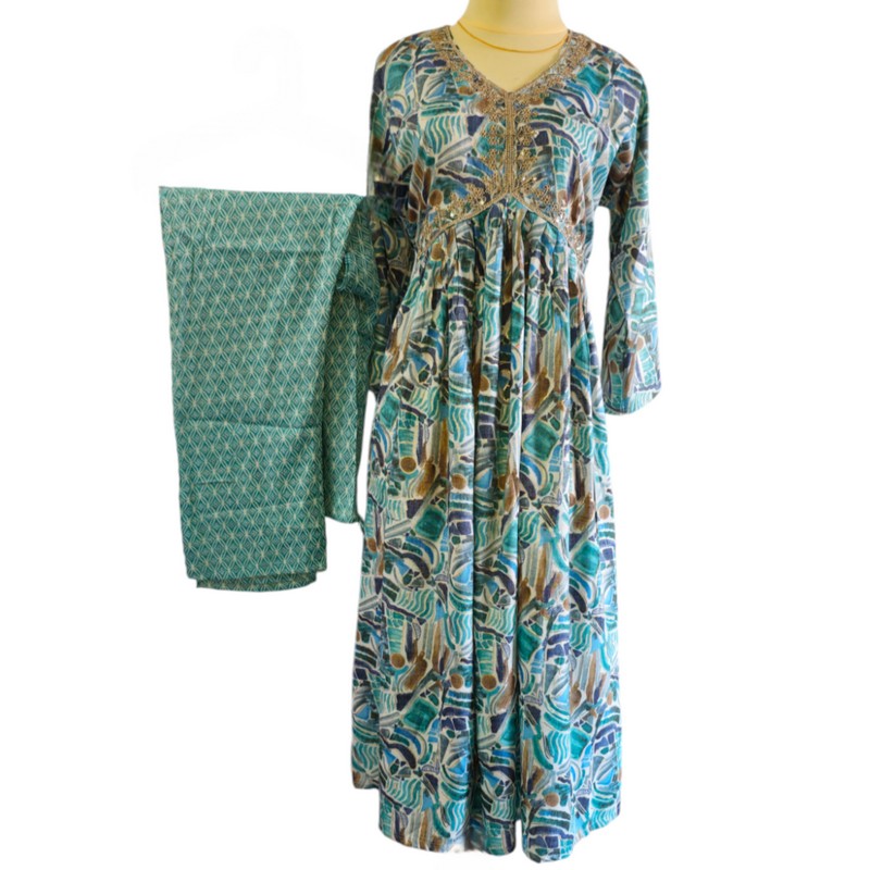 Aliya Cut Floral Printed Kurta with Pant and Duppatta