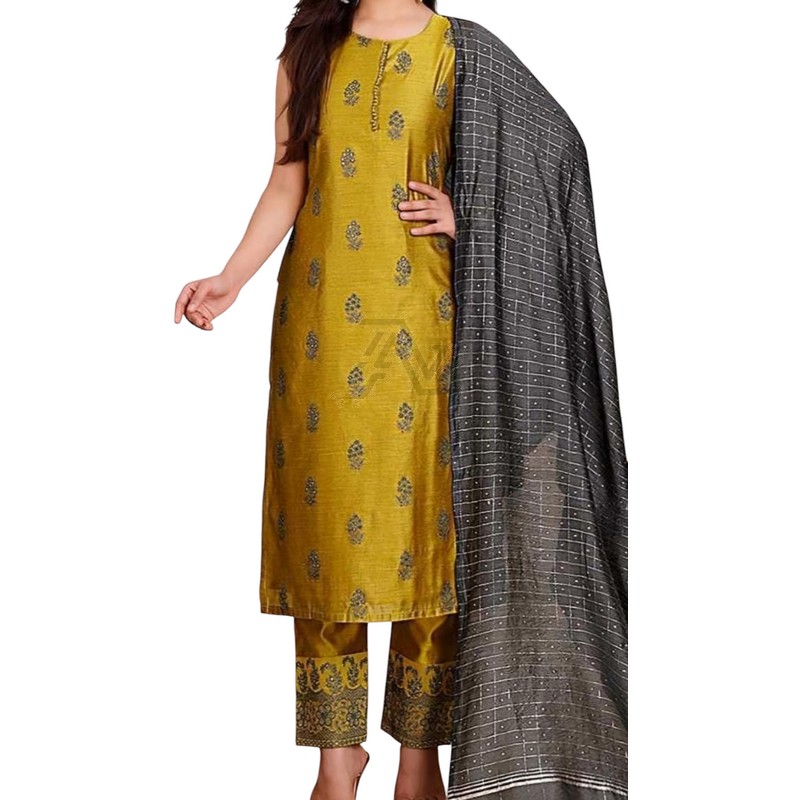 Kurti Set with Embroidered Work